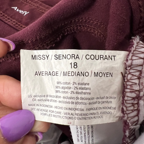 Gloria Vanderbilt “Avery” All-Around Slimming Effect jeans, size 18. - Picture 5 of 12